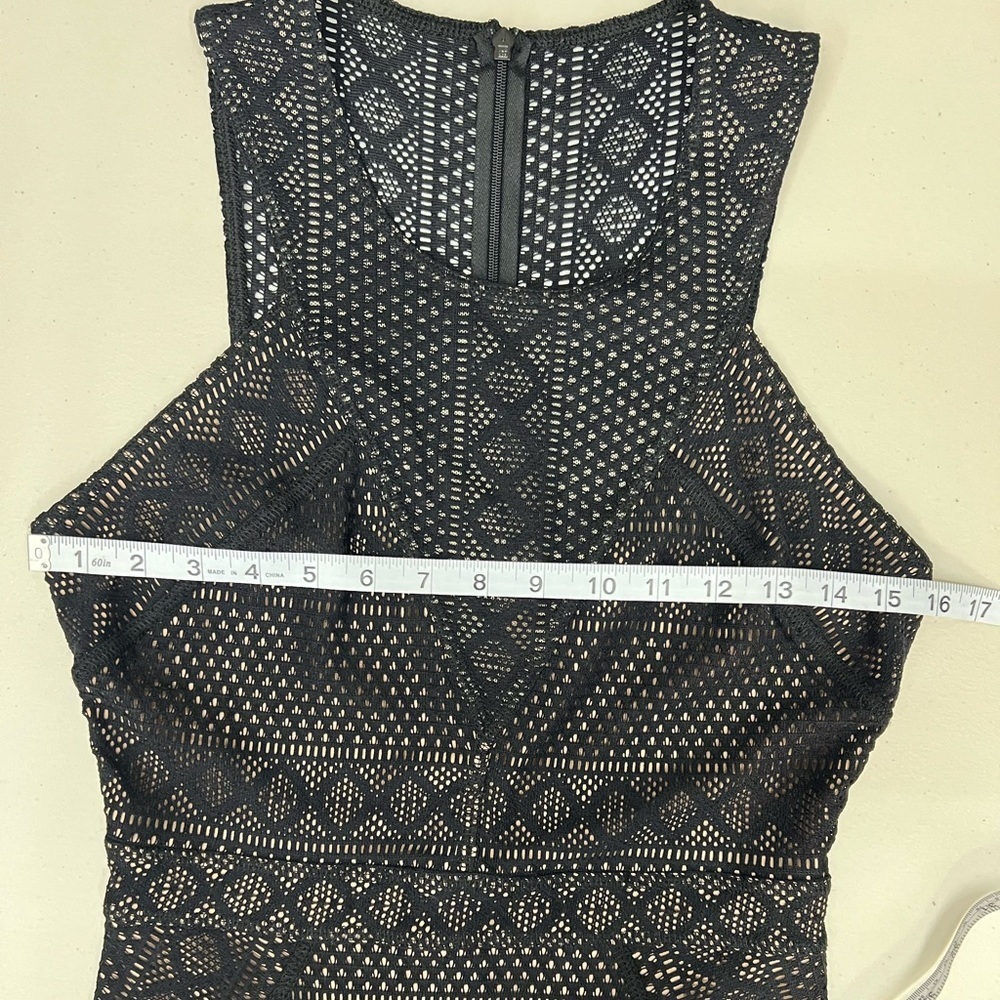 BCBG MaxAzria Dena Black Lace Mesh Dress Size‎ S - Picture 11 of 11